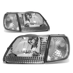 99-04 Ford F150 Euro Style Crystal Headlights + Corner Lens - Chrome 11 99-04 Ford F150 Euro Style Crystal Headlights + Corner Lens - Chrome -High-Efficiency Car Light Store 99 04 ford f150 euro style crystal headlights corner lens chrome 210