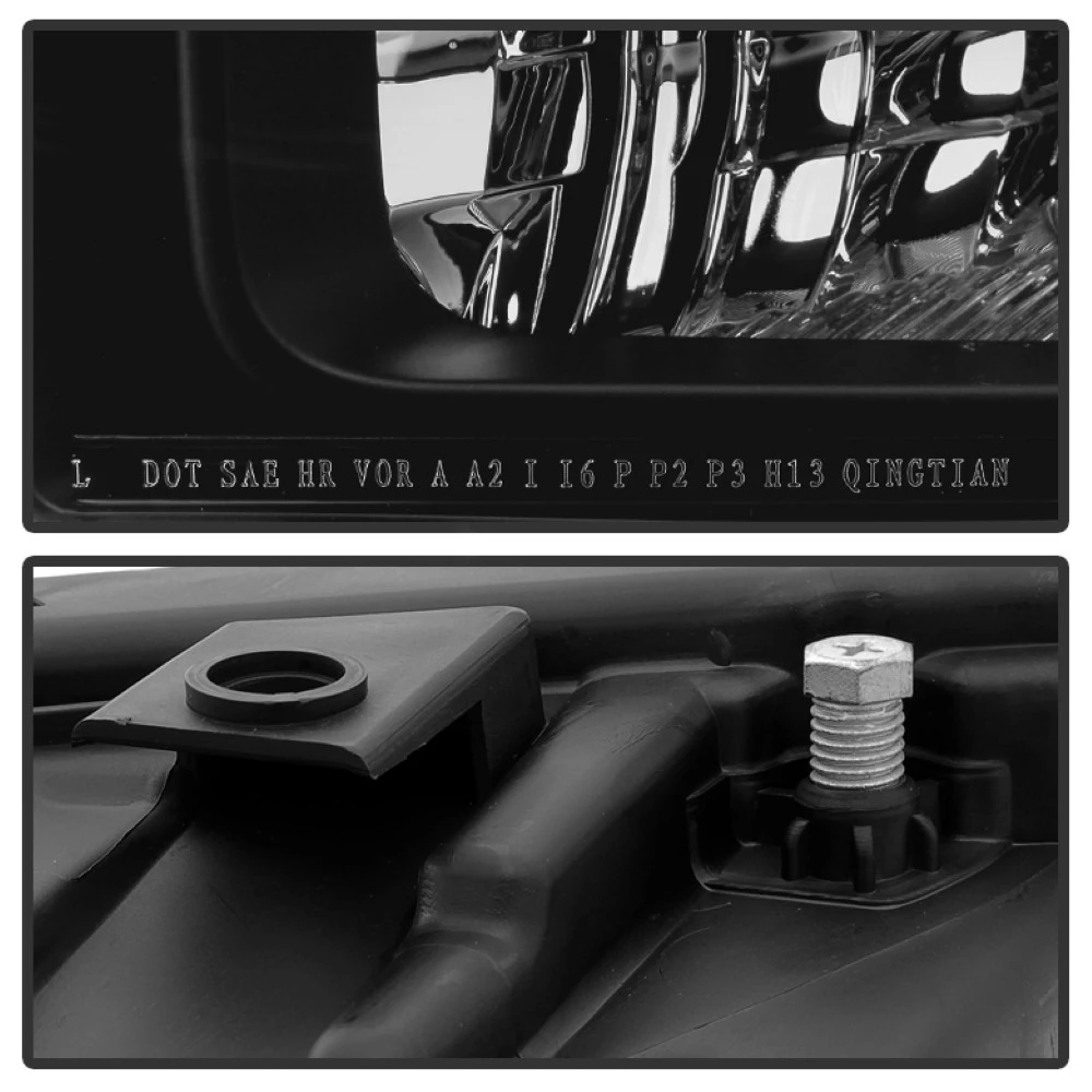 Spyder 99-04 Ford Super Duty / Excursion OE-Style Headlights 1 PC - Black Housing 5 Spyder 99-04 Ford Super Duty / Excursion OE-Style Headlights 1 PC - Black Housing - Image 5