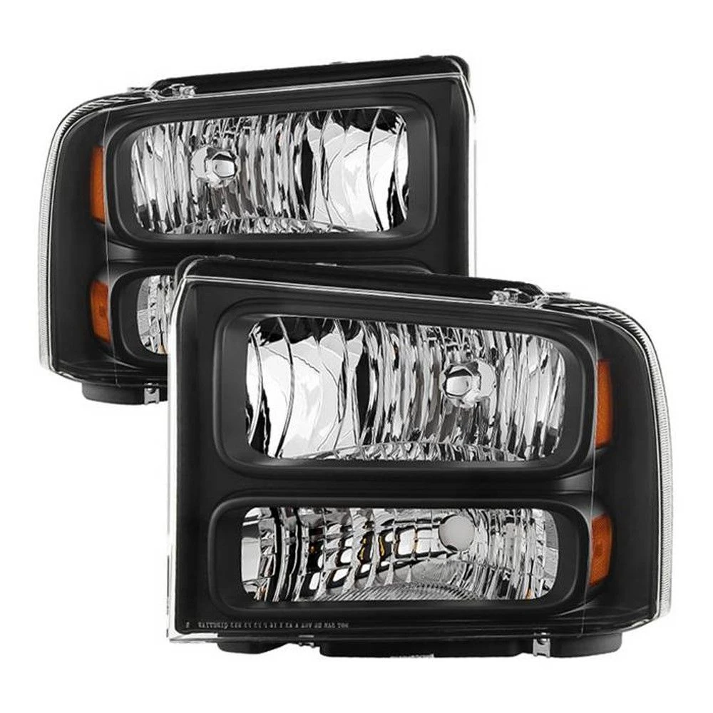 Spyder 99-04 Ford Super Duty / Excursion OE-Style Headlights 1 PC - Black Housing 1 Spyder 99-04 Ford Super Duty / Excursion OE-Style Headlights 1 PC - Black Housing