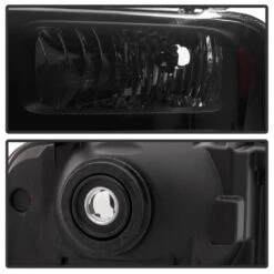 Spyder 99-04 Ford Super Duty / Excursion OE-Style Headlights 1 PC - Black Smoked Housing -High-Efficiency Car Light Store 99 04 ford superduty f250 f550 replacement headlights black smoked 175