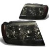 99-04 Jeep Grand Cherokee Crystal Replacement Headlights - Smoked