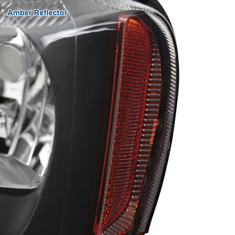 99-04 Jeep Grand Cherokee Factory-Style Headlights - Black 5 99-04 Jeep Grand Cherokee Factory-Style Headlights - Black - Image 5