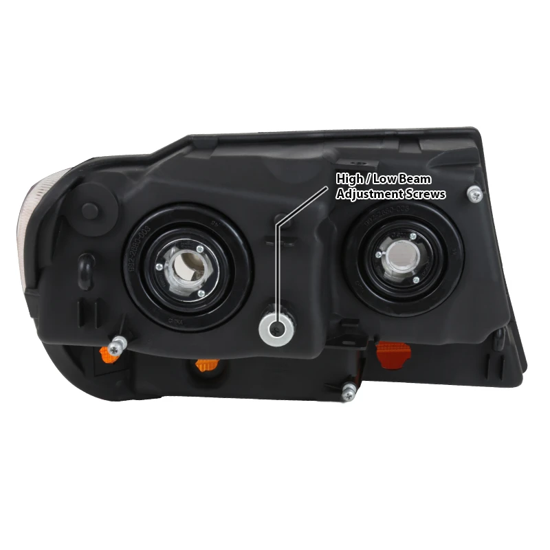 99-04 Jeep Grand Cherokee Factory-Style Headlights - Black 7 99-04 Jeep Grand Cherokee Factory-Style Headlights - Black - Image 7