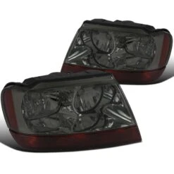 99-04 Jeep Grand Cherokee Factory-Style Headlights - Smoked
