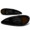 99-05 Pontiac Grand Am Reflective Replace Headlights - Black Smoked / Amber
