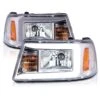 CG 01-11 Ford Ranger LED Light-Bar Chrome Headlights