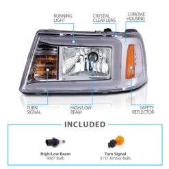 CG 01-11 Ford Ranger LED Light-Bar Chrome Headlights -High-Efficiency Car Light Store cg 01 11 ford ranger led light bar chrome headlights 99