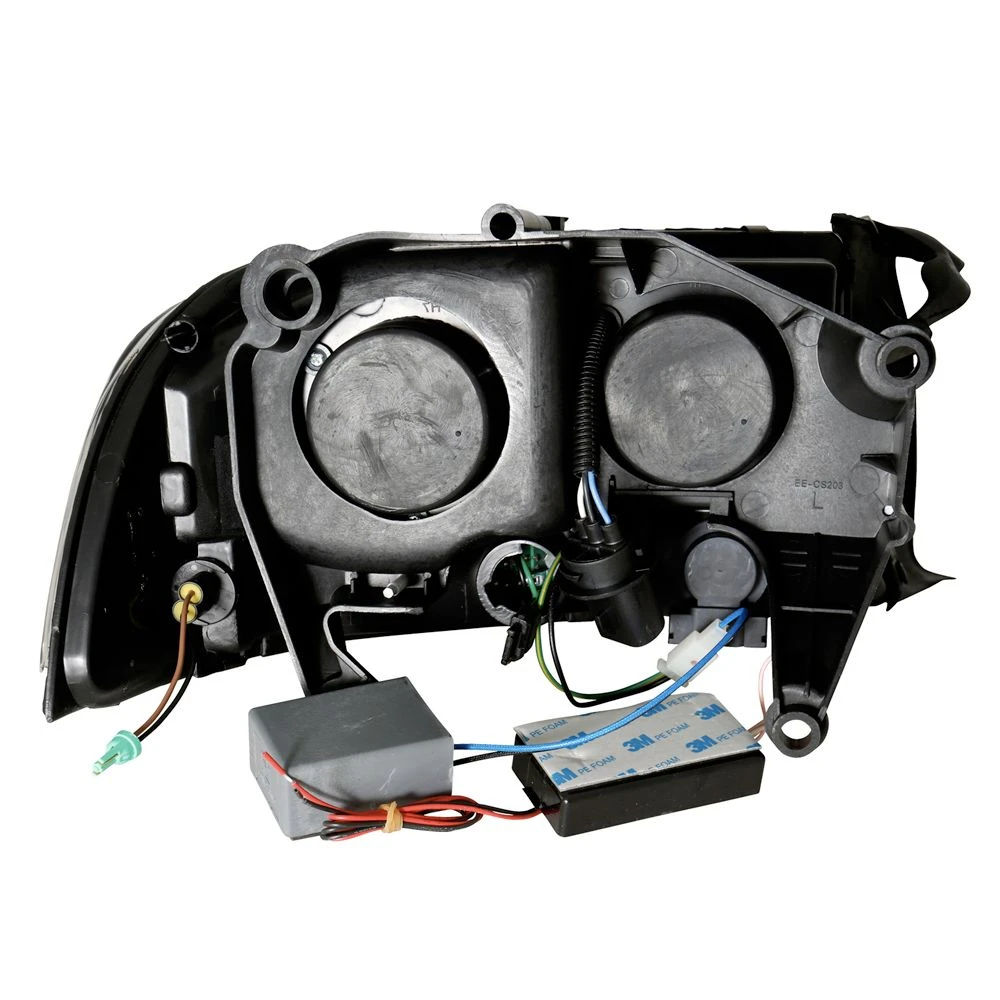 98-04 Dodge Durango / Dakota Chrome Super Bright LED Halo Parking Headlights 2 98-04 Dodge Durango / Dakota Chrome Super Bright LED Halo Parking Headlights - Image 2