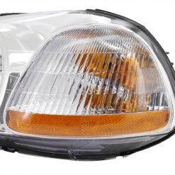 96-98 Honda Civic Factory Style Amber Reflector Crystal Headlights - Chrome -High-Efficiency Car Light Store dna 96 98 honda civic factory style amber reflector crystal headlights chrome 120