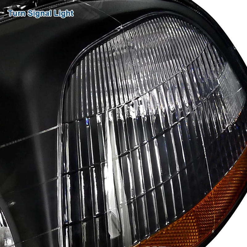 96-98 Honda Civic JDM Style Amber Reflector Crystal Headlights - Black 3 96-98 Honda Civic JDM Style Amber Reflector Crystal Headlights - Black - Image 3