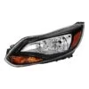 [Halogen Model] 2012 2013 2014 Ford Focus W/Black Trim Headlight OE Style Driver Side