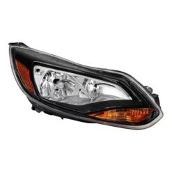 [Halogen Model] 2012 2013 2014 Ford Focus W/Black Trim Headlight OE Style Passenger Side