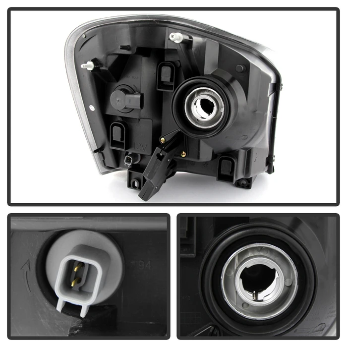 HID Combo 04-05 Dodge Durango OEM Style Replacement Headlights - Black 3 HID Combo 04-05 Dodge Durango OEM Style Replacement Headlights - Black - Image 3