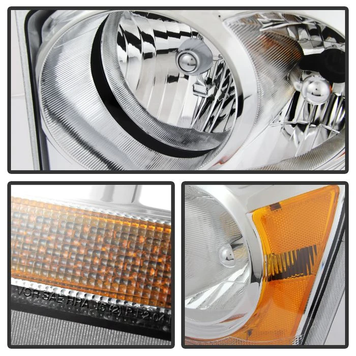 HID Combo 04-05 Dodge Durango OEM Style Replacement Headlights - Chrome 2 HID Combo 04-05 Dodge Durango OEM Style Replacement Headlights - Chrome - Image 2