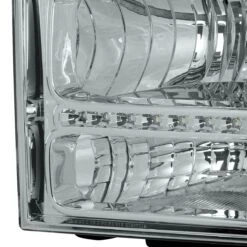 HID Combo 05-07 Ford F250 F350 Super Duty LED Crystal Headlights - Chrome -High-Efficiency Car Light Store hid combo 05 07 ford f250 f350 super duty led crystal headlights chrome 21