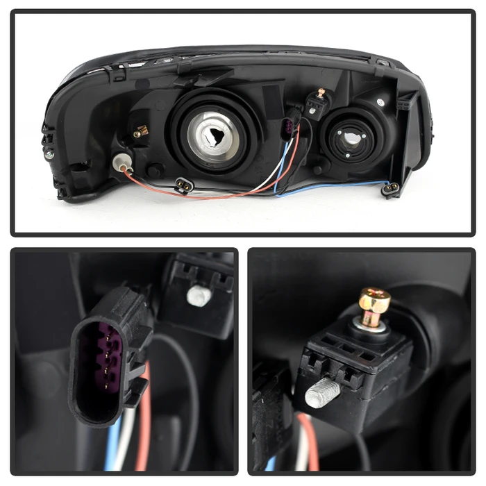 HID Combo 05-09 Chevy Uplander Crystal Replacement Headlights - Black 3 HID Combo 05-09 Chevy Uplander Crystal Replacement Headlights - Black - Image 3