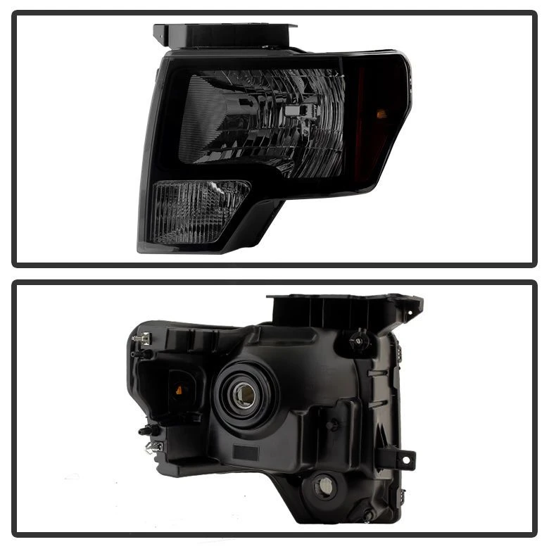 HID Combo 09-14 Ford F150 OEM Style Black Smoked Housing Headlights 2 HID Combo 09-14 Ford F150 OEM Style Black Smoked Housing Headlights - Image 2