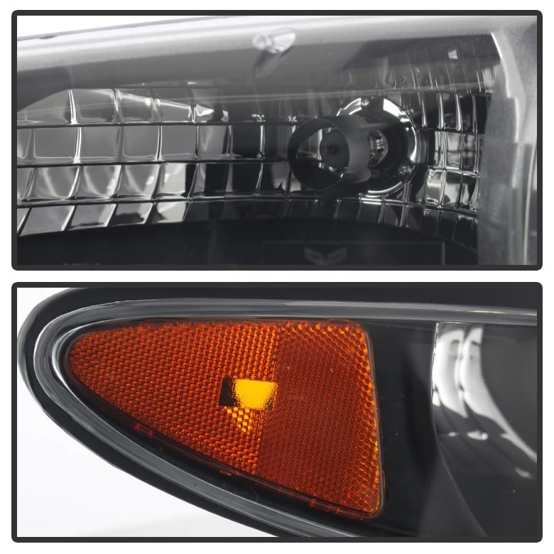 HID Combo 1997-2003 Pontiac Grand Prix Replacement Crystal Headlights + Corner - Smoked 2 HID Combo 1997-2003 Pontiac Grand Prix Replacement Crystal Headlights + Corner - Smoked - Image 2