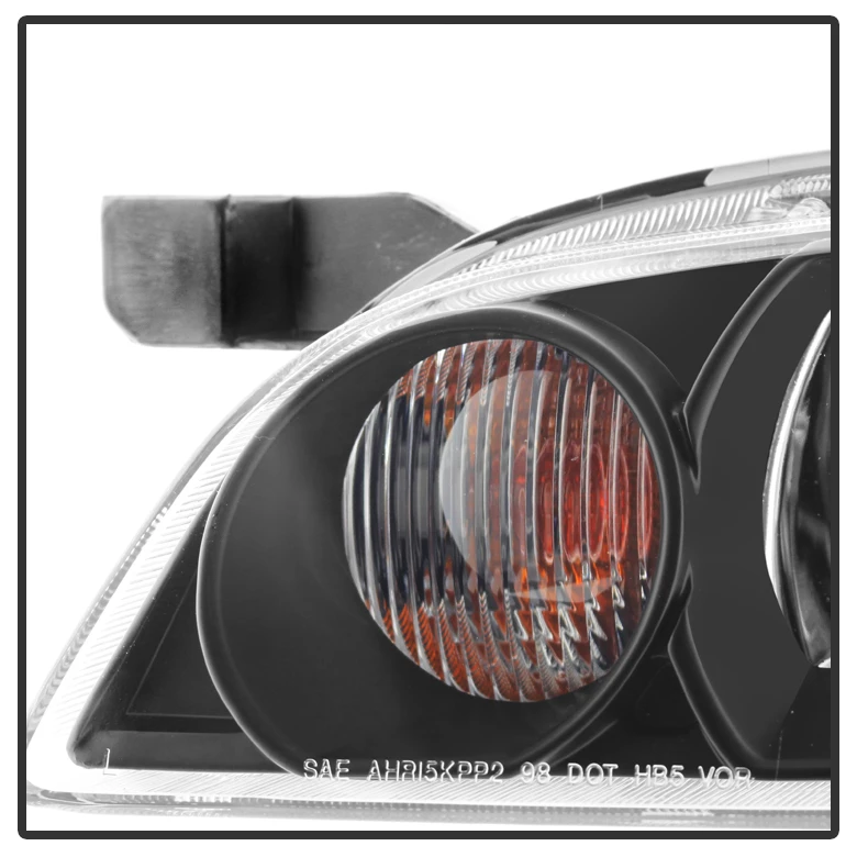 HID Combo 2000-2001 Nissan Altima Replacement Crystal Headlights - Black 4 HID Combo 2000-2001 Nissan Altima Replacement Crystal Headlights - Black - Image 4