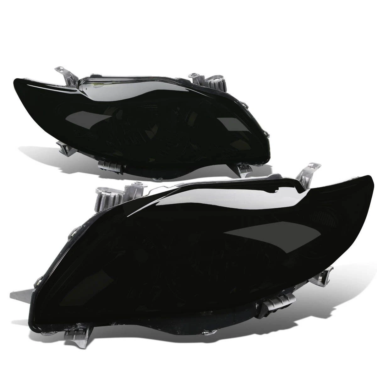 2009-2010 Toyota Corolla Replacement Crystal Headlights - Smoked 1 2009-2010 Toyota Corolla Replacement Crystal Headlights - Smoked