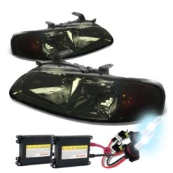 HID Combo 00-03 Nissan Sentra Euro Style Crystal Headlights- Smoked