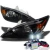 HID Combo 02-04 Toyota Camry Crystal Headlights - Black