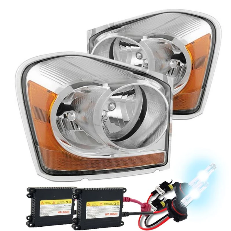 HID Combo 04-05 Dodge Durango OEM Style Replacement Headlights - Chrome 1 HID Combo 04-05 Dodge Durango OEM Style Replacement Headlights - Chrome