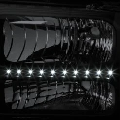 HID Combo 05-07 Ford F250 F350 Super Duty LED Crystal Headlights - Black -High-Efficiency Car Light Store hid xenon 05 07 ford f250 f350 super duty led crystal headlights black 164