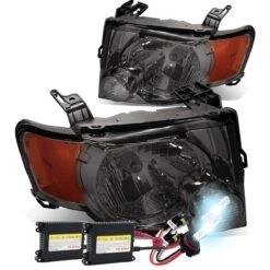 HID Combo 08-12 Ford Escape OE-Style Euro Headlights - Smoked Amber