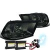 HID Combo 09-2018 Dodge Ram 1500 2500 3500 Euro Crystal Headlights - Smoked