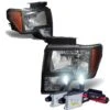 HID Combo 09-14 Ford F150 OEM Style Black Housing Headlights