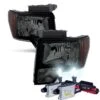 HID Combo 09-14 Ford F150 OEM Style Black Smoked Housing Headlights