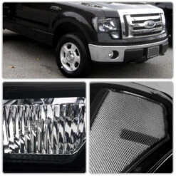 HID Combo 09-14 Ford F150 Pickup Euro Crystal Headlights - Smoked 11 HID Combo 09-14 Ford F150 Pickup Euro Crystal Headlights - Smoked -High-Efficiency Car Light Store hid xenon 09 14 ford f150 pickup euro crystal headlights smoked 242