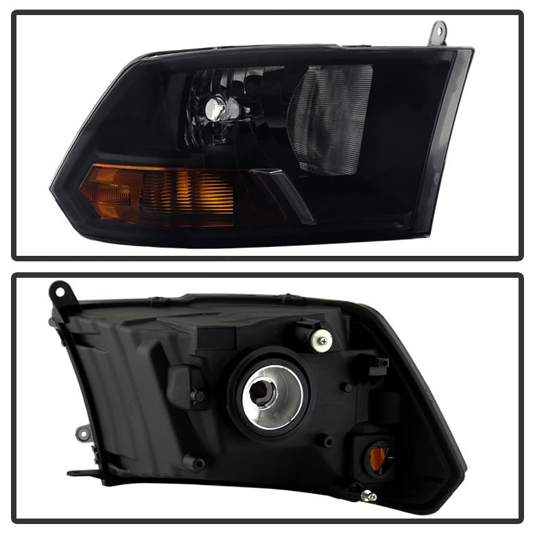 HID Combo 09-16 Dodge RAM 1500 2500 3500 Crystal Replacement Headlights - Black Smoked 4 HID Combo 09-16 Dodge RAM 1500 2500 3500 Crystal Replacement Headlights - Black Smoked - Image 4