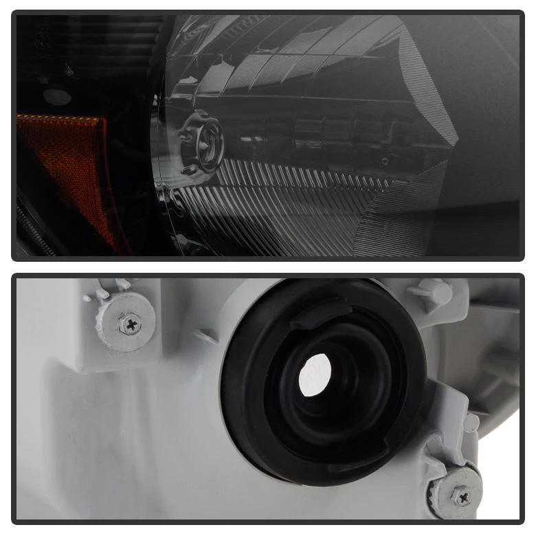 HID Combo 12-15 Toyota Tacoma Pickup Replacement Crystal Headlights - Black Smoked 3 HID Combo 12-15 Toyota Tacoma Pickup Replacement Crystal Headlights - Black Smoked - Image 3