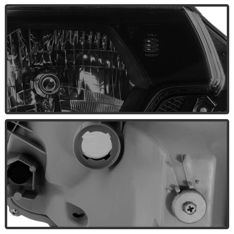 HID Combo 12-15 Toyota Tacoma Pickup Replacement Crystal Headlights - Black Smoked 4 HID Combo 12-15 Toyota Tacoma Pickup Replacement Crystal Headlights - Black Smoked - Image 4