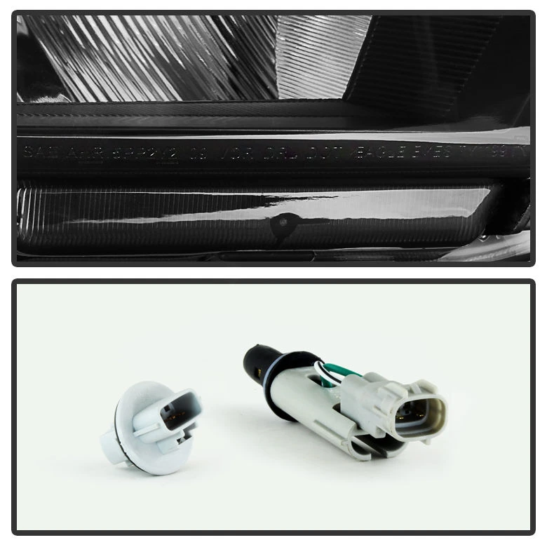 HID Combo 12-15 Toyota Tacoma Pickup Replacement Crystal Headlights - Black Smoked 5 HID Combo 12-15 Toyota Tacoma Pickup Replacement Crystal Headlights - Black Smoked - Image 5