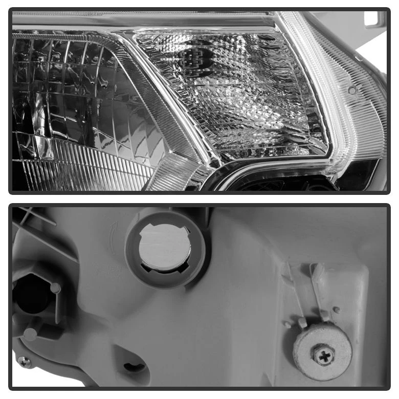 HID Combo 12-15 Toyota Tacoma Pickup Replacement Crystal Headlights - Chrome 4 HID Combo 12-15 Toyota Tacoma Pickup Replacement Crystal Headlights - Chrome - Image 4
