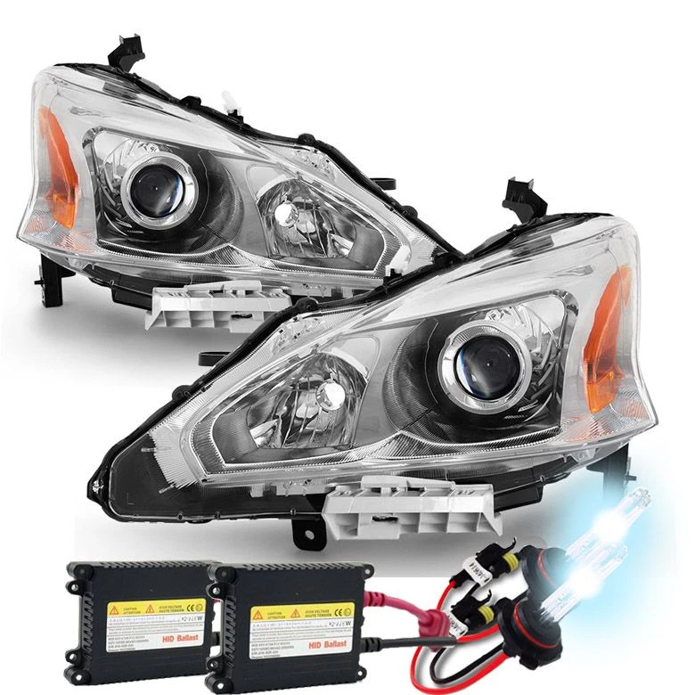 HID Combo 13-15 Nissan Altima Sedan 4DR Projector Headlights - Chrome 1 HID Combo 13-15 Nissan Altima Sedan 4DR Projector Headlights - Chrome