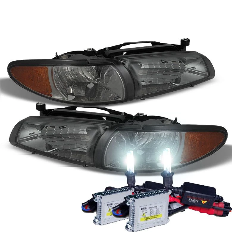 HID Combo 1997-2003 Pontiac Grand Prix Replacement Crystal Headlights + Corner - Smoked 1 HID Combo 1997-2003 Pontiac Grand Prix Replacement Crystal Headlights + Corner - Smoked