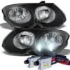 HID Combo 1999-2004 Chrysler 300M Replacement Crystal Headlights - Black