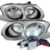 HID Combo 1999-2004 Chrysler 300M Replacement Crystal Headlights - Chrome