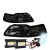 HID Combo 1999-2004 Ford Mustang 1PC Smoked Crystal Headlights