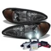 HID Combo 1999-2005 Pontiac Grand AM Replacement OE Style Crystal Headlights - Smoked