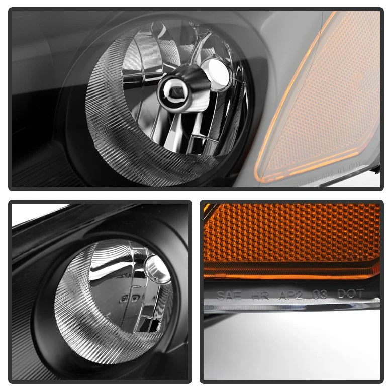 HID Combo 2003-2005 Chrysler Sebring Coupe Replacement Crystal Headlights - Black 2 HID Combo 2003-2005 Chrysler Sebring Coupe Replacement Crystal Headlights - Black - Image 2