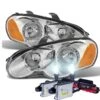 HID Combo 2003-2005 Chrysler Sebring Coupe Replacement Crystal Headlights - Chrome