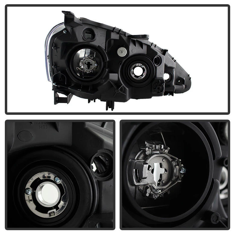 HID Combo 2005-2006 Acura RSX Crystal Replacement Headlights - Black 3 HID Combo 2005-2006 Acura RSX Crystal Replacement Headlights - Black - Image 3