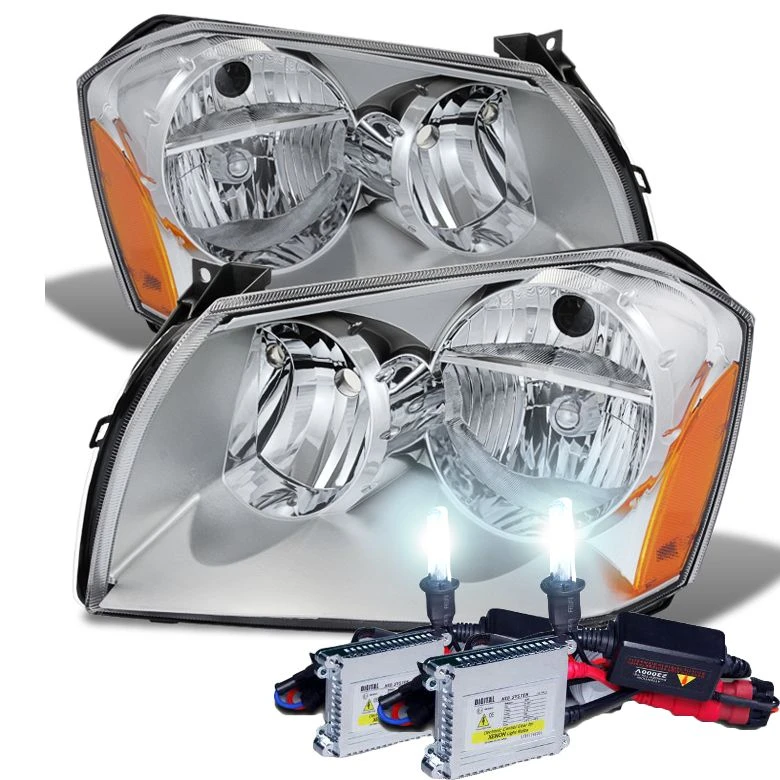 HID Combo 2005-2007 Dodge Magnum Replacement Crystal Headlights - Chrome 1 HID Combo 2005-2007 Dodge Magnum Replacement Crystal Headlights - Chrome