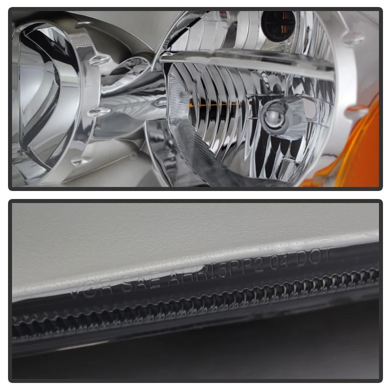 HID Combo 2005-2007 Dodge Magnum Replacement Crystal Headlights - Chrome 2 HID Combo 2005-2007 Dodge Magnum Replacement Crystal Headlights - Chrome - Image 2