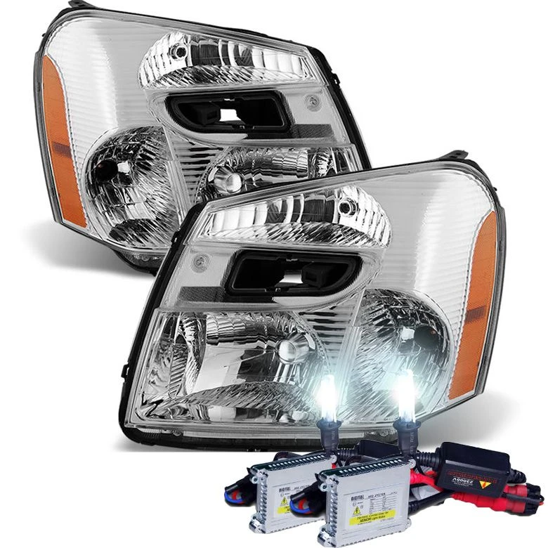 HID Combo 2005-2009 Chevy Equinox Replacement Crystal Headlights - Chrome 1 HID Combo 2005-2009 Chevy Equinox Replacement Crystal Headlights - Chrome